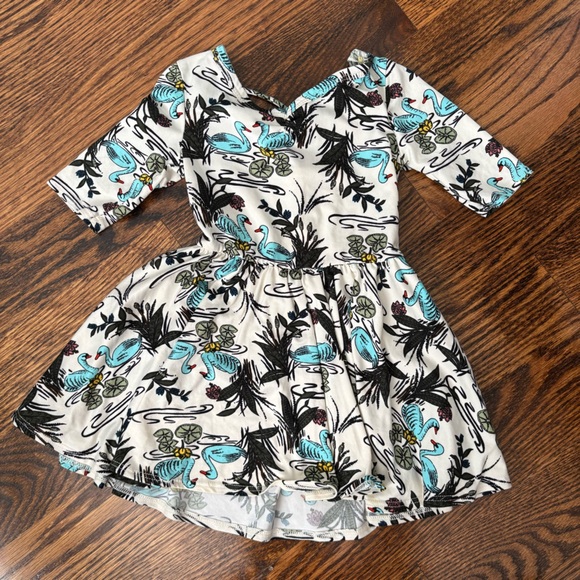 DotDotSmile -  Toddler Girl's Dress - Blue Swan Ballerina Dress in 2T - Picture 2 of 8
